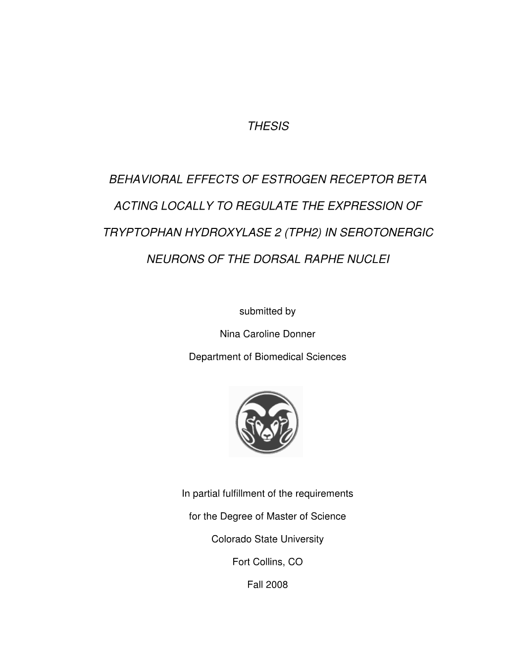 Thesis Behavioral Effects Of