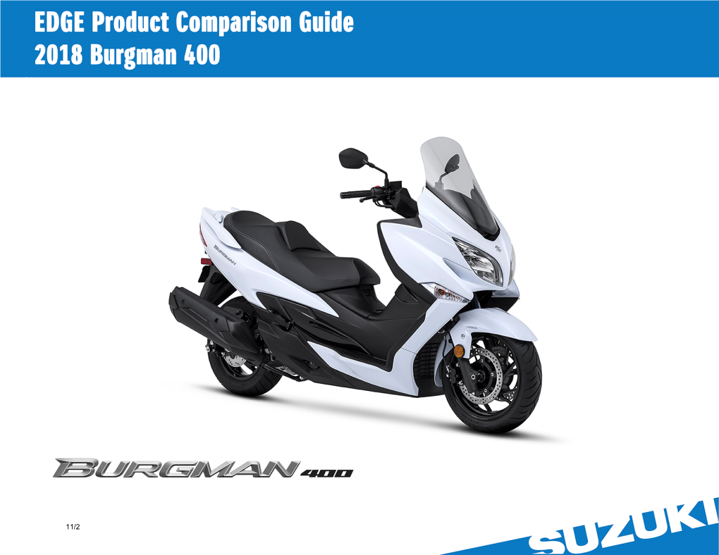 2018 Suzuki Burgman