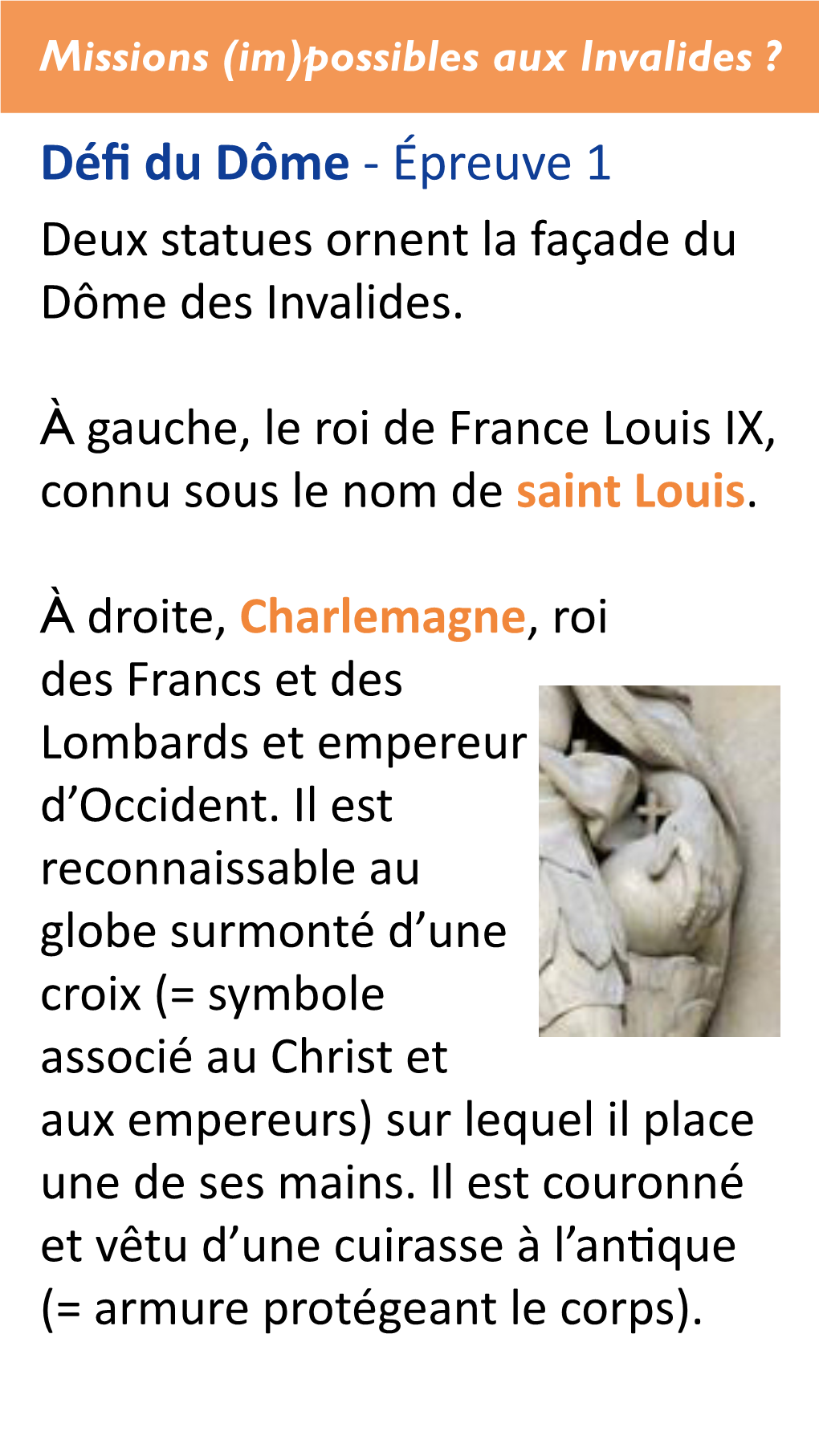 Antoine Coysevox (1640-1720) Représente Charlemagne Selon Les Codes De Son Époque, À L’Antique, En Imperator