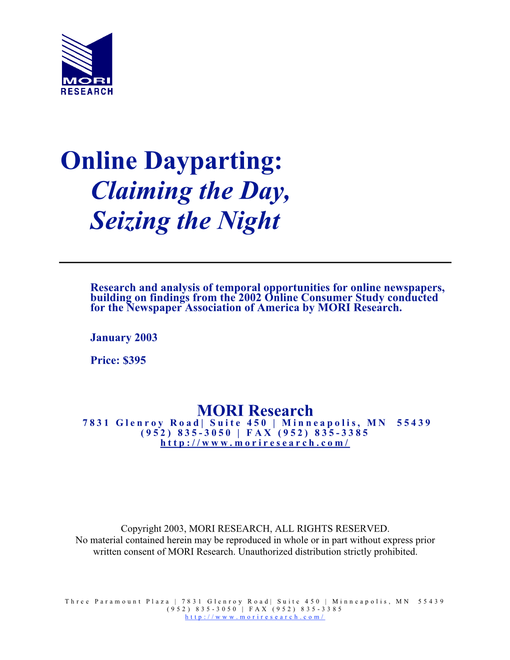 Online Dayparting: Claiming the Day, Seizing the Night