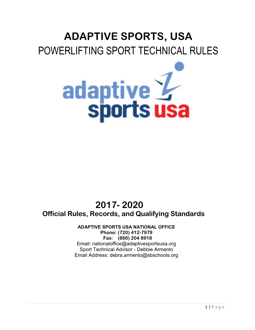 Powerlifting Sport Technical Rules