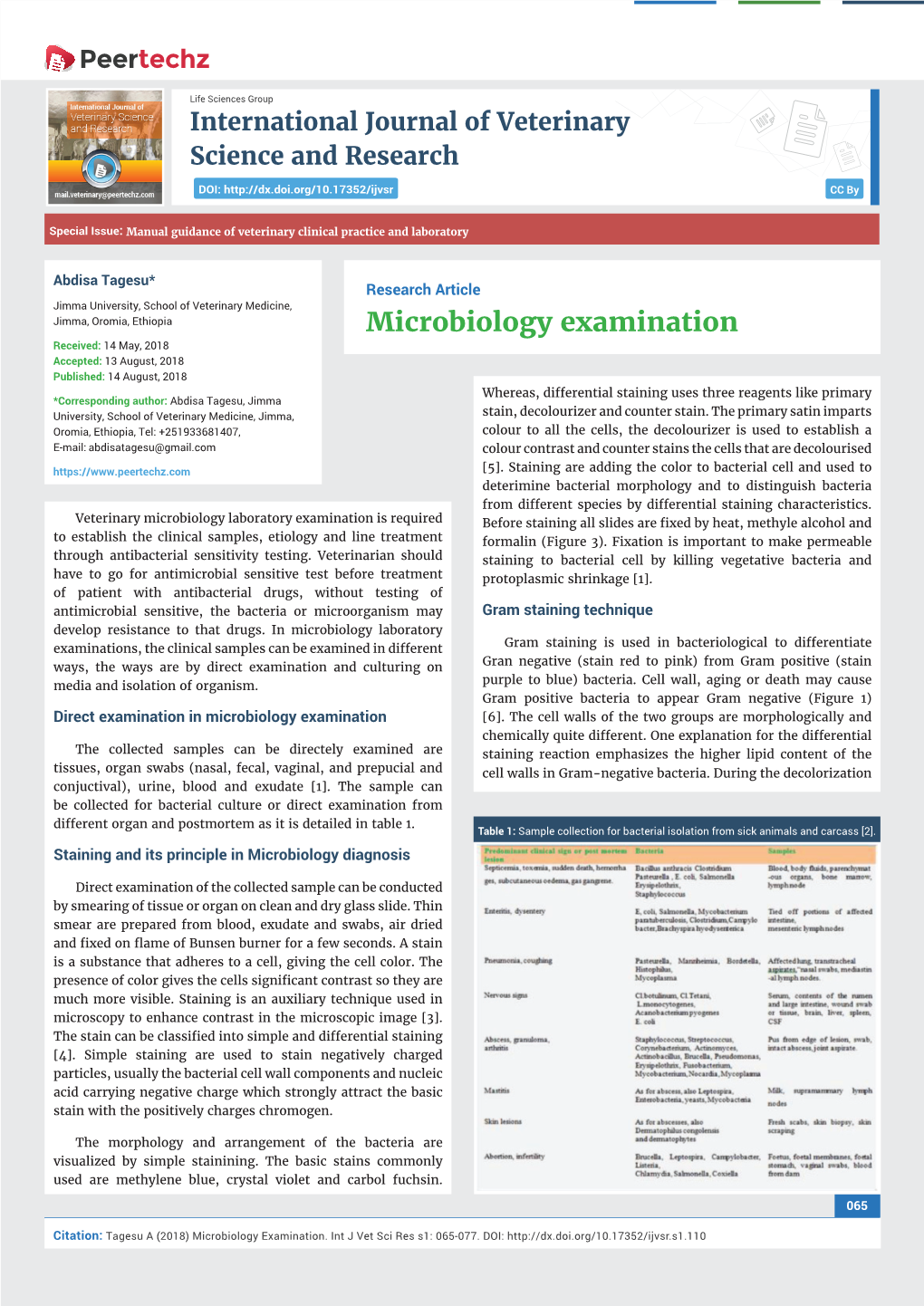 Microbiology Examination