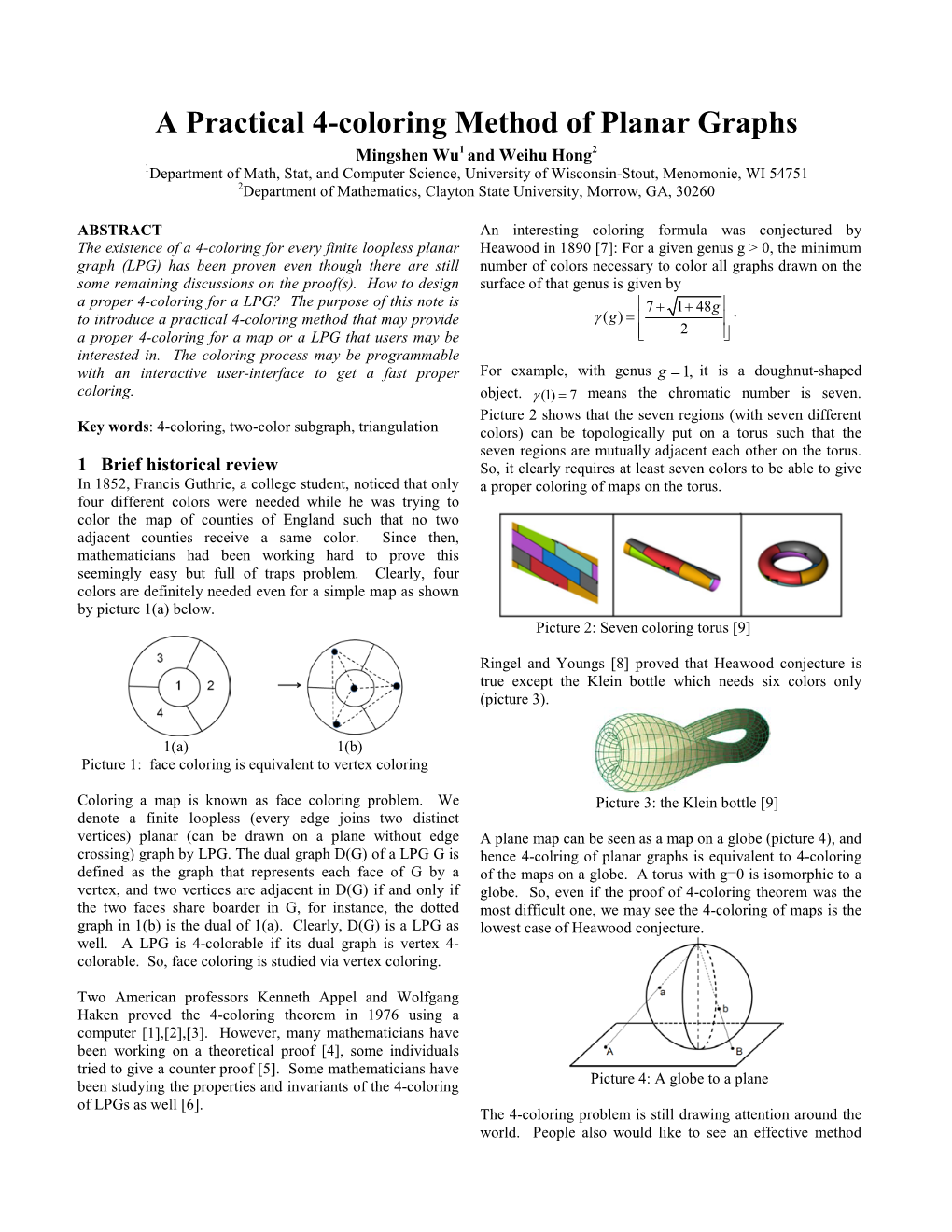 A Practical 4-Coloring Method of Planar Graphs