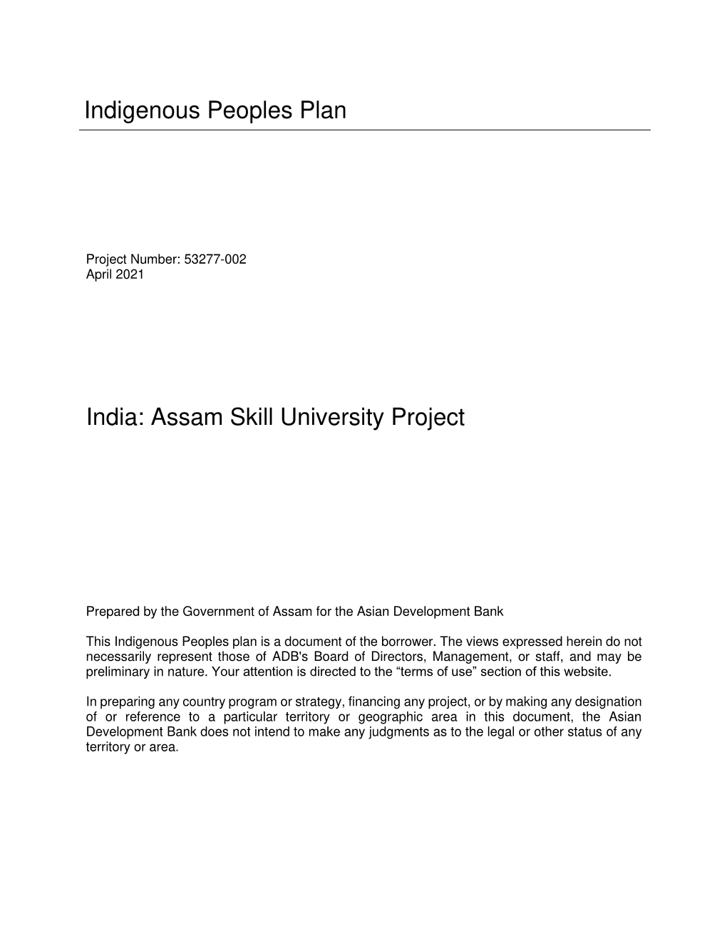 53277-002: Assam Skill University Project