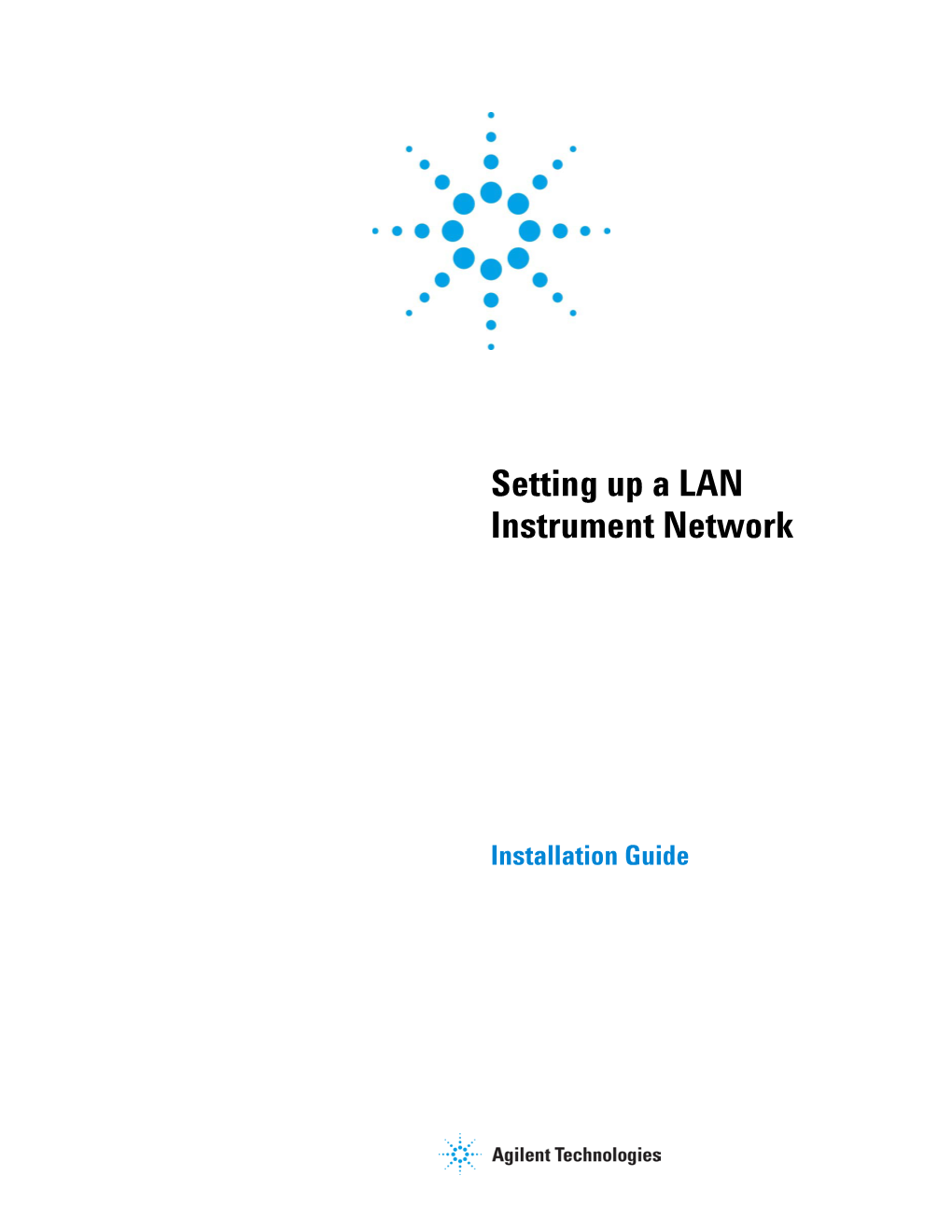 Setting up a LAN Instrument Network