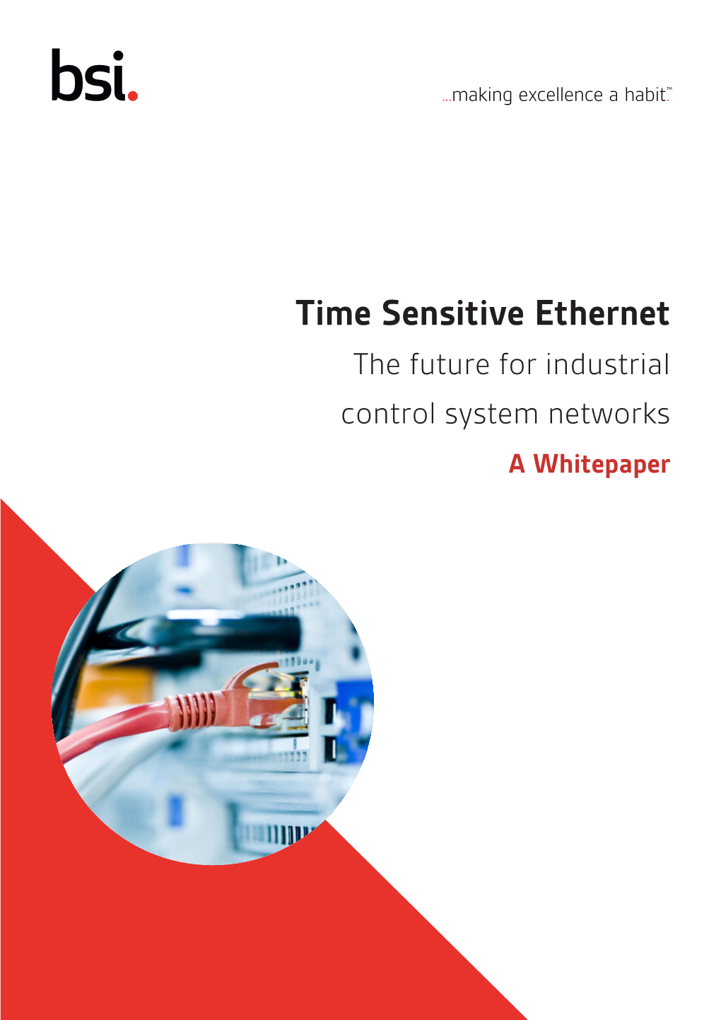 Time Sensitive Ethernet the Future for Industrial Control System Networks a Whitepaper