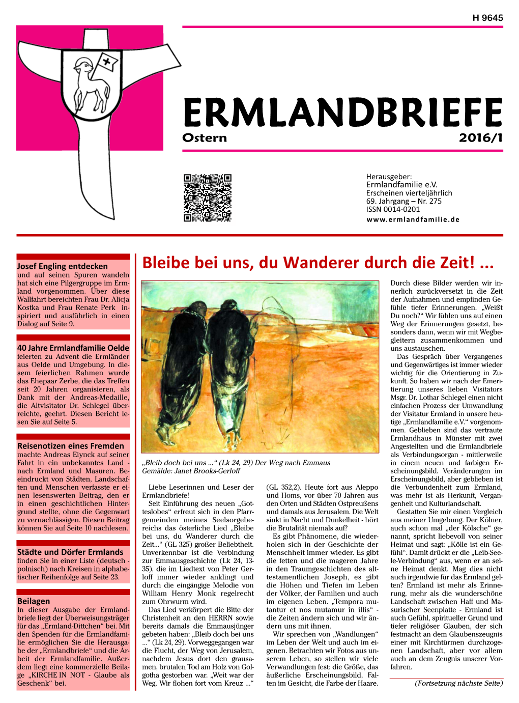 ERMLANDBRIEFE Ostern 2016/1