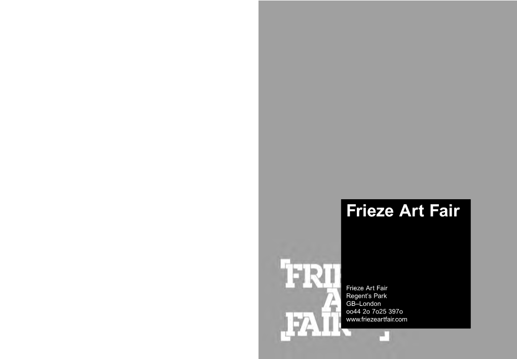 Frieze Art Fair