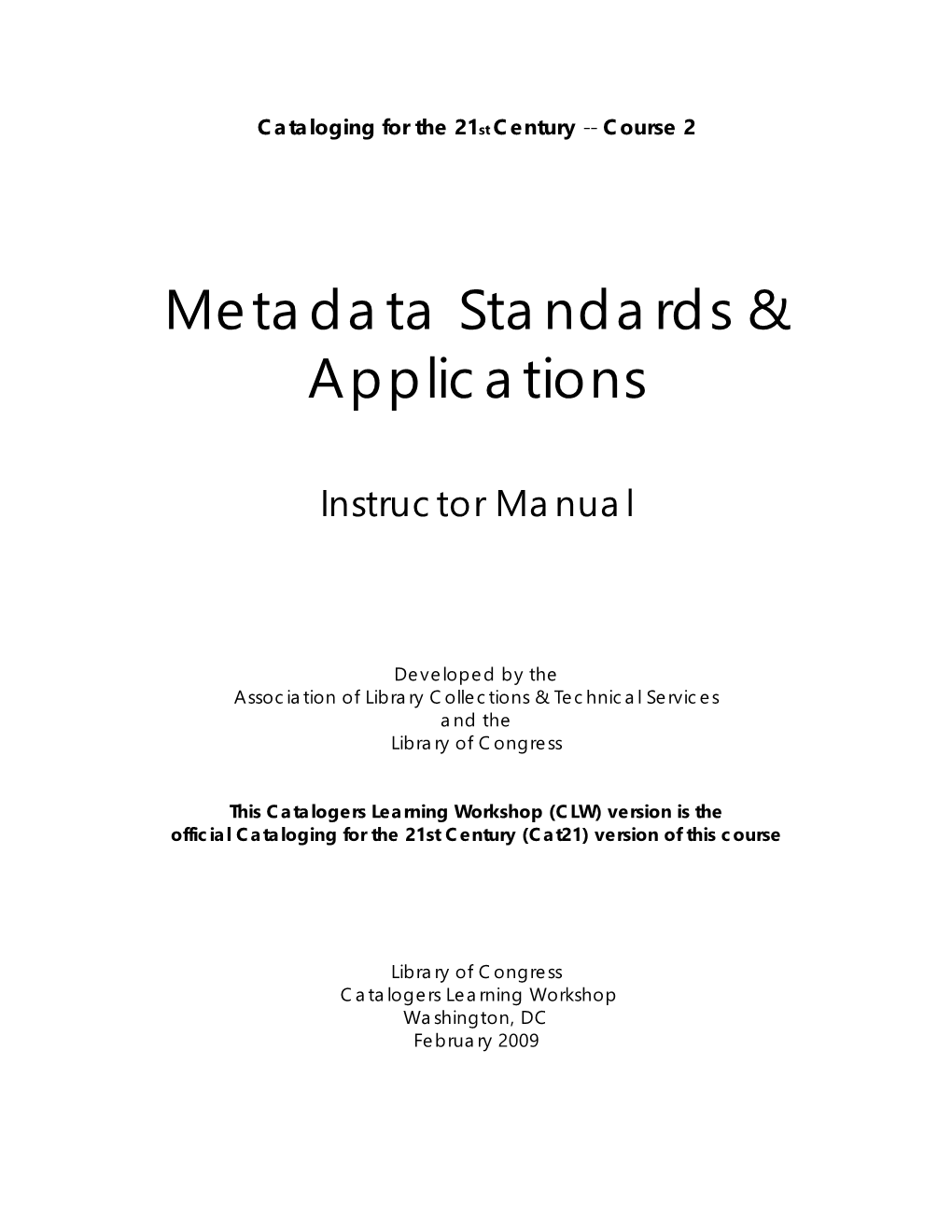 MSA Instructor Manual