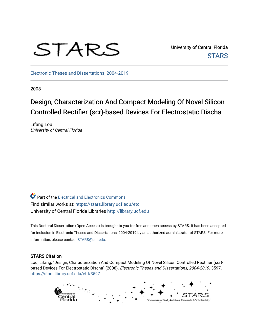 Scr)-Based Devices for Electrostatic Discha