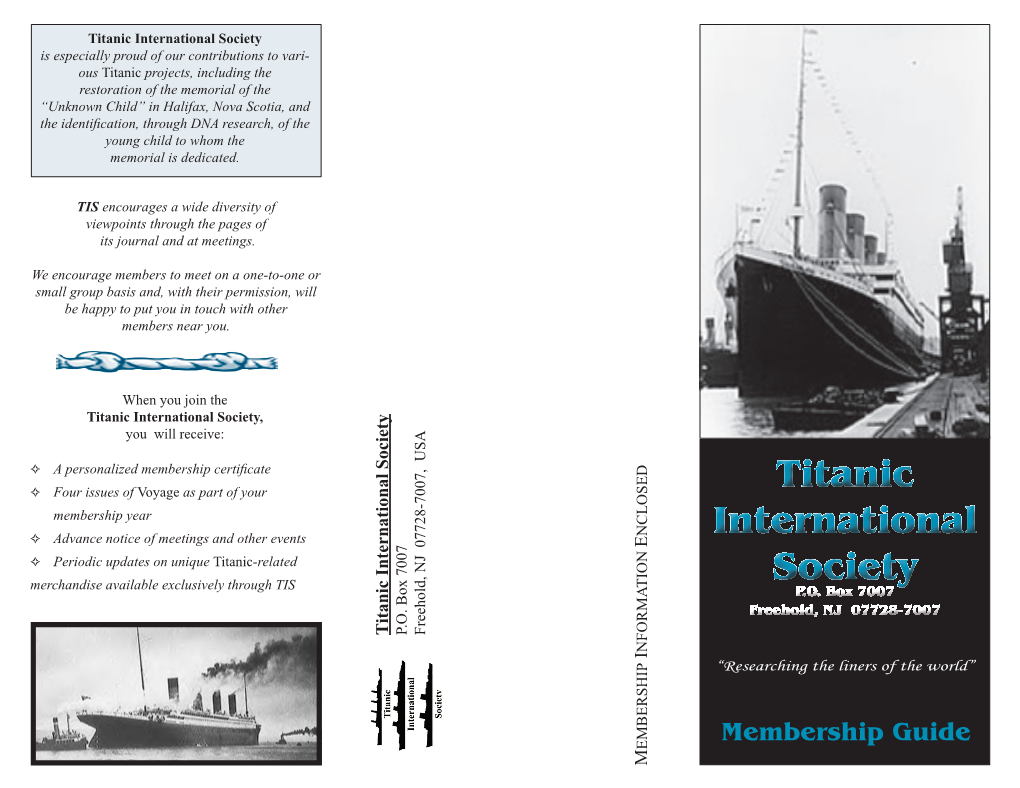 Titanic International Society