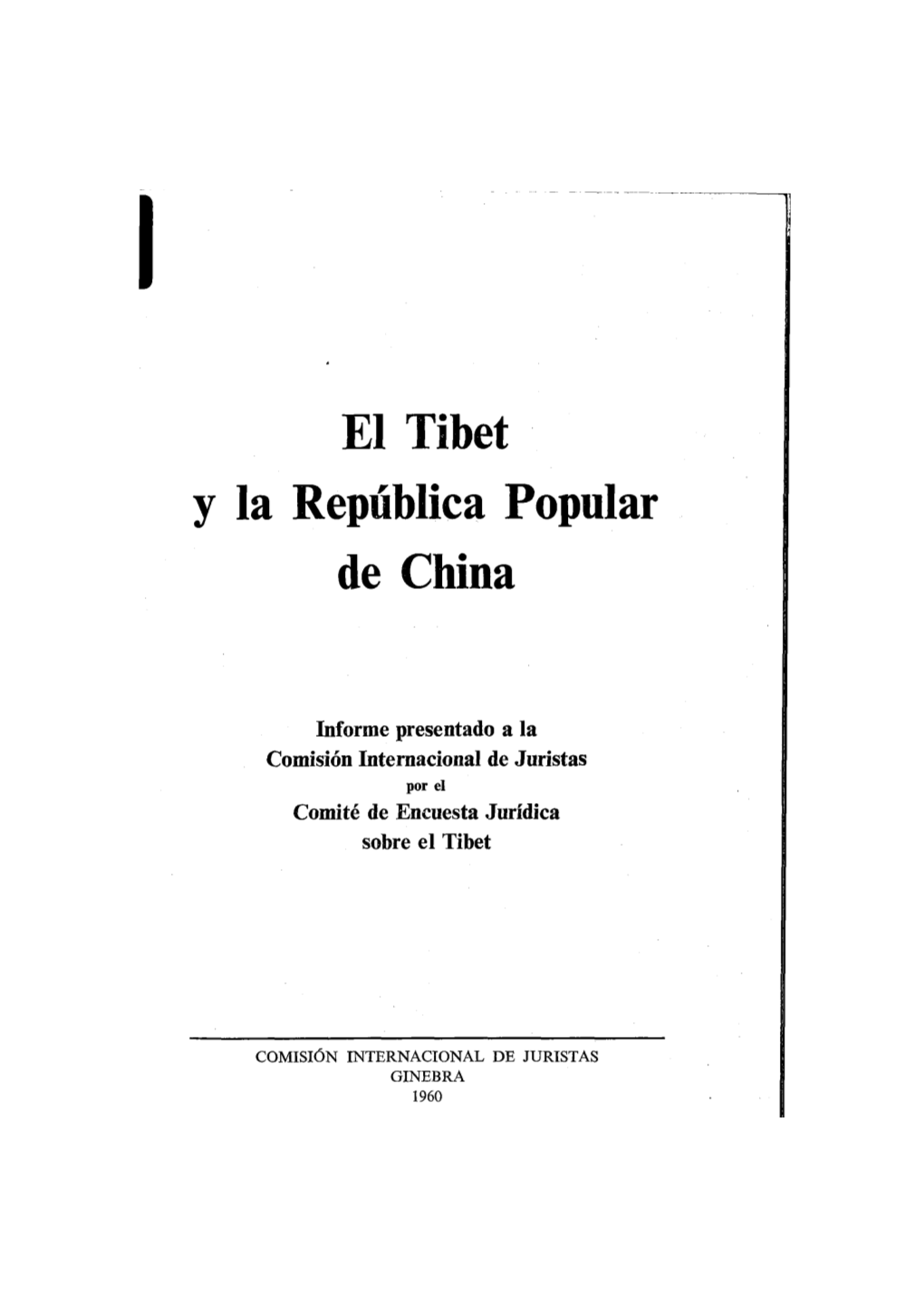 El Tibet Y La Republica Popular De China