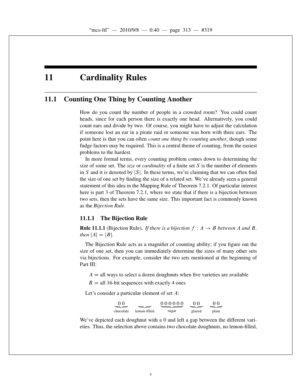 Cardinality Rules