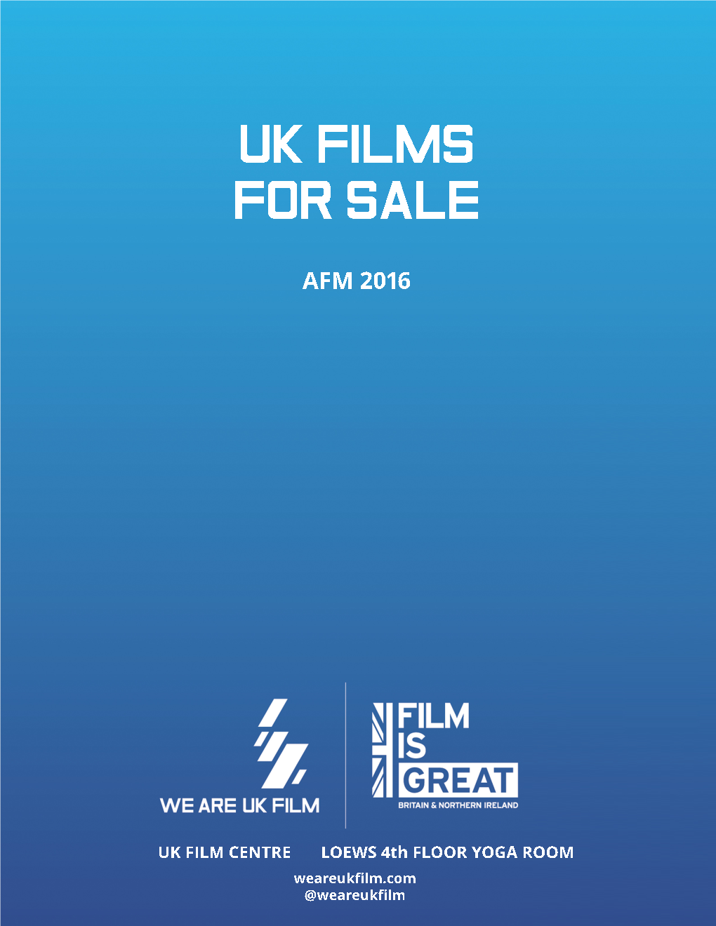 1. UK Films for Sale TIFF 2016