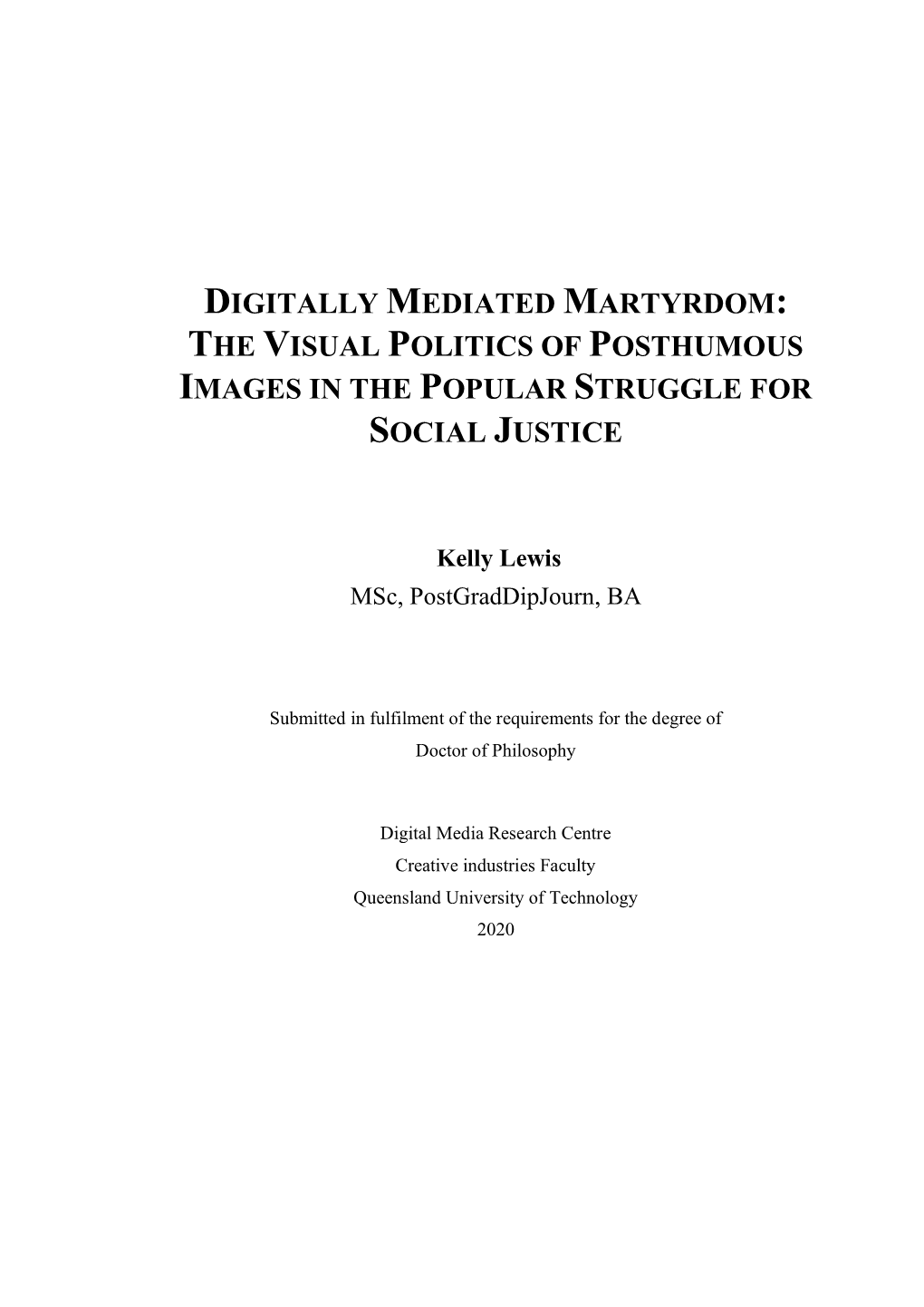 Kelly Lewis Thesis