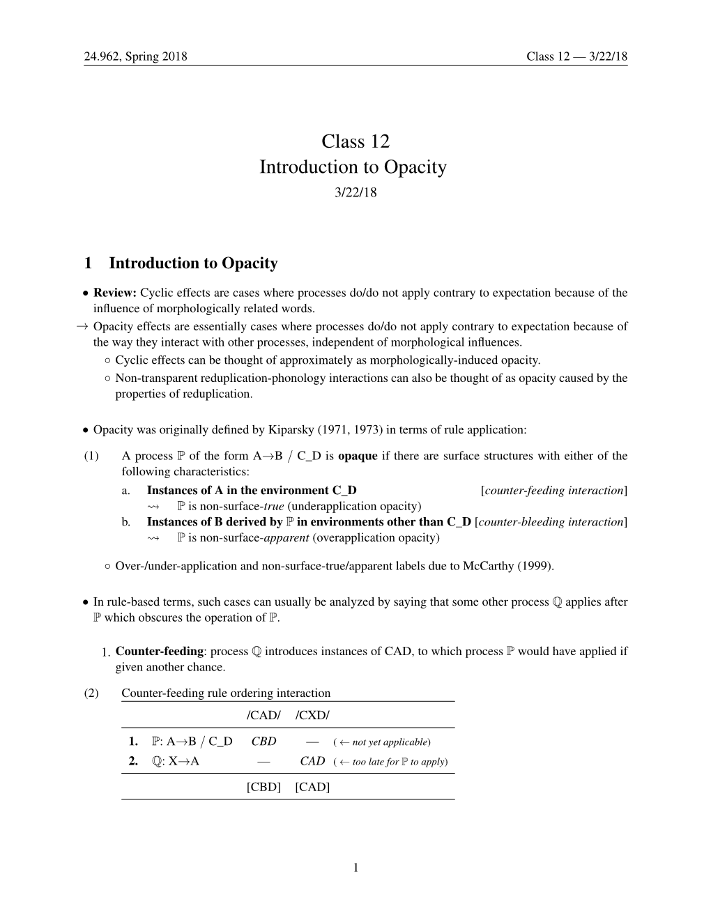 Class 12 Introduction to Opacity 3/22/18