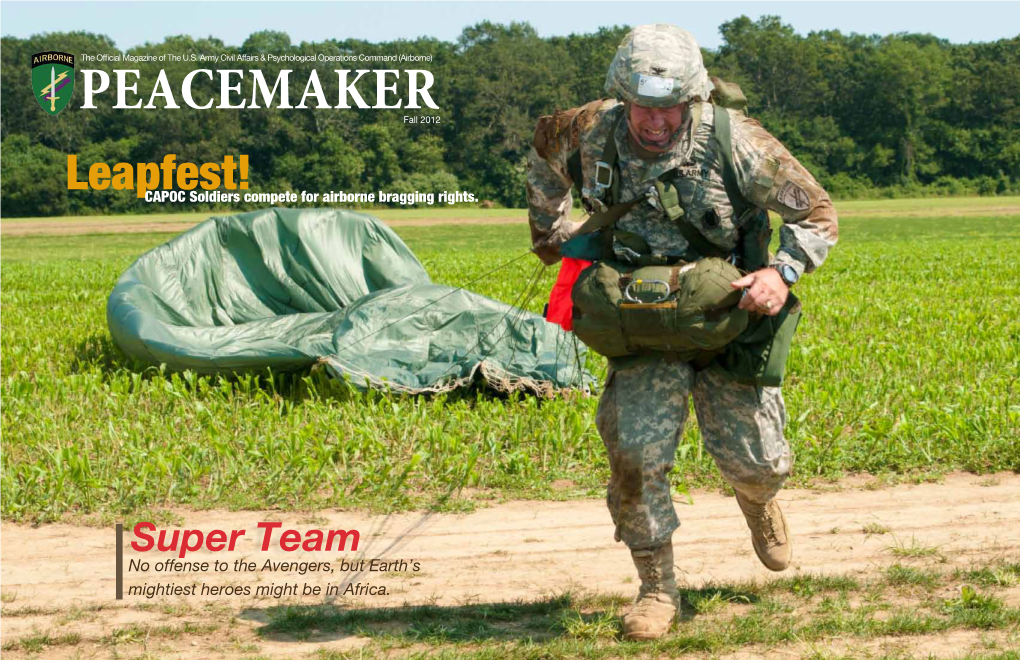 Leapfest!CAPOC Soldiers Compete for Airborne Bragging Rights