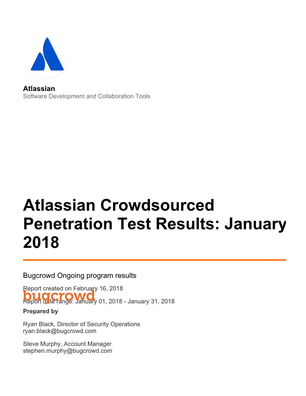 Atlassian Crowdsourced Penetration Test Results: January 2018