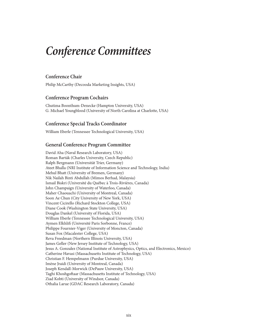 Conference Committees