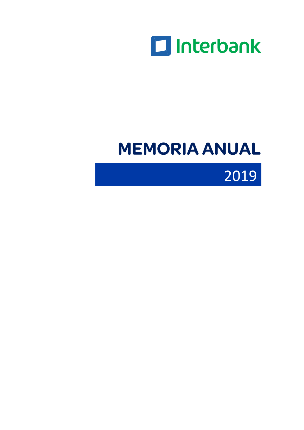 Memoria Anual 2019