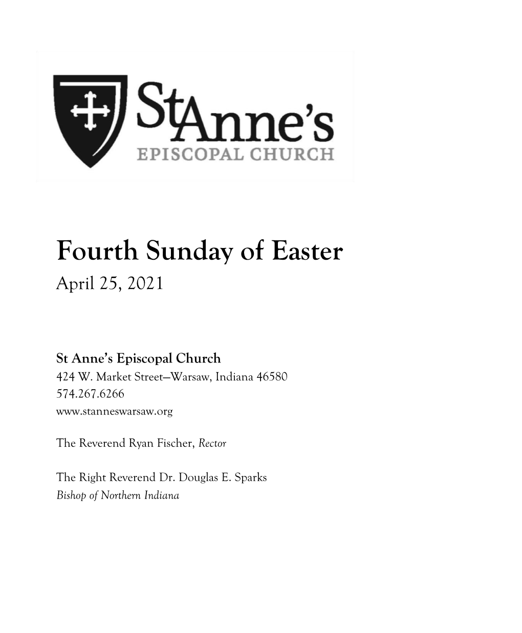 Fourth Sunday of Easter April 25, 2021