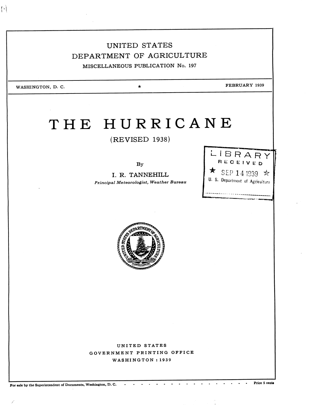 The Hurricane (Revised 1938)