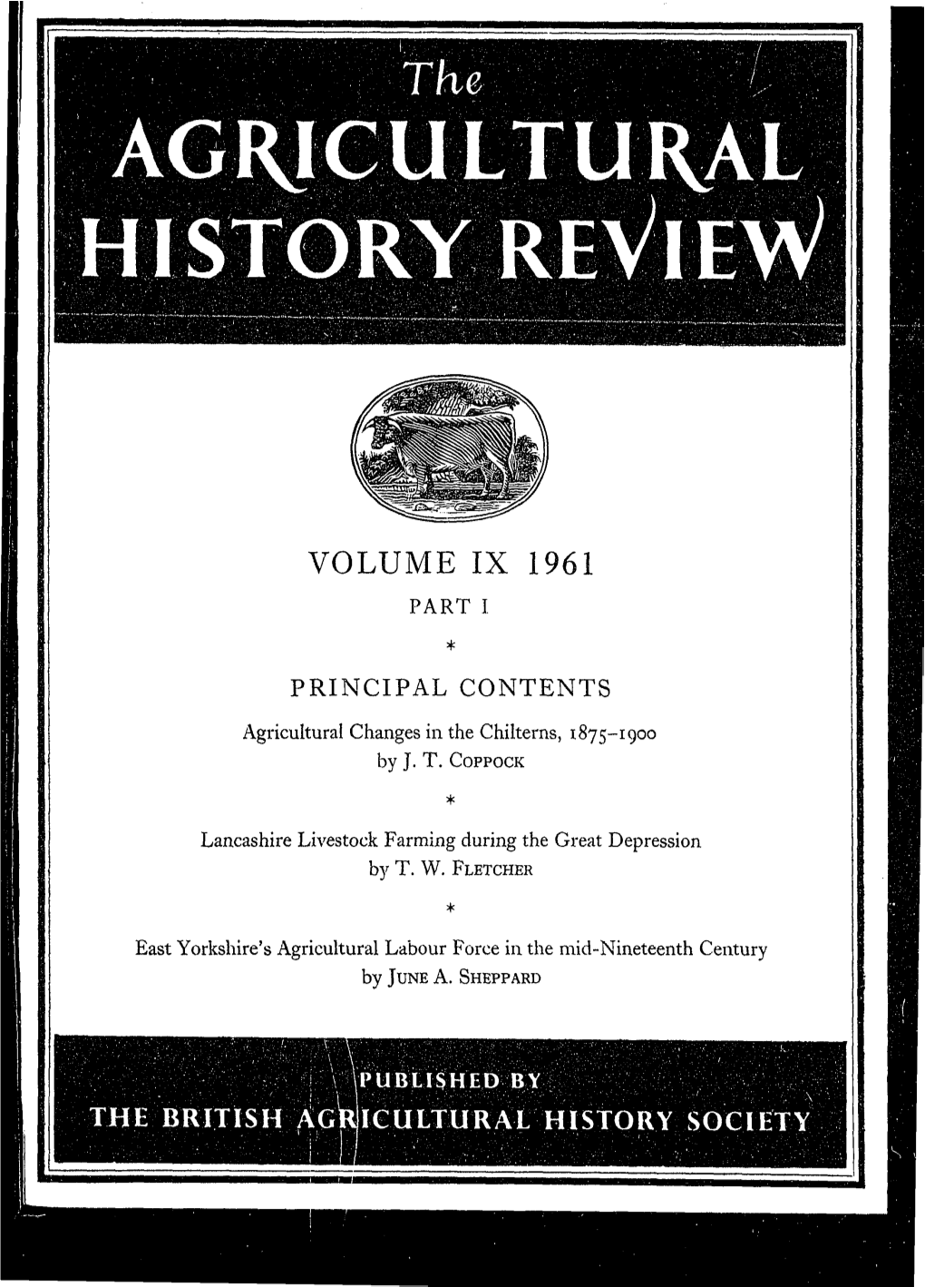 Lancashire Livestock Farming During the Great Depression by T