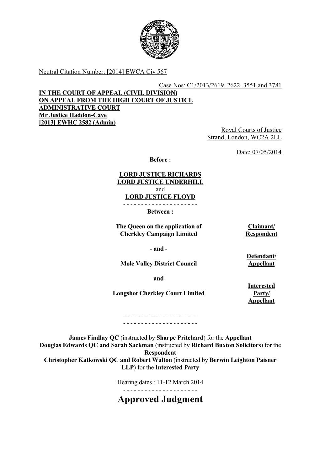 Download N8. Cherkley Court Judgement