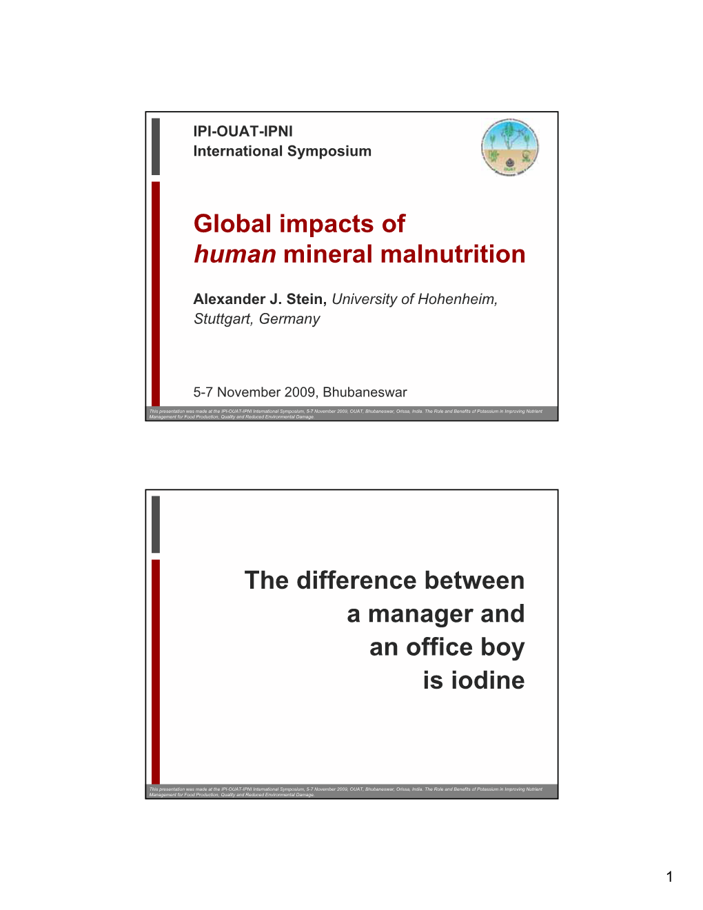 Global Impacts of Human Mineral Malnutrition