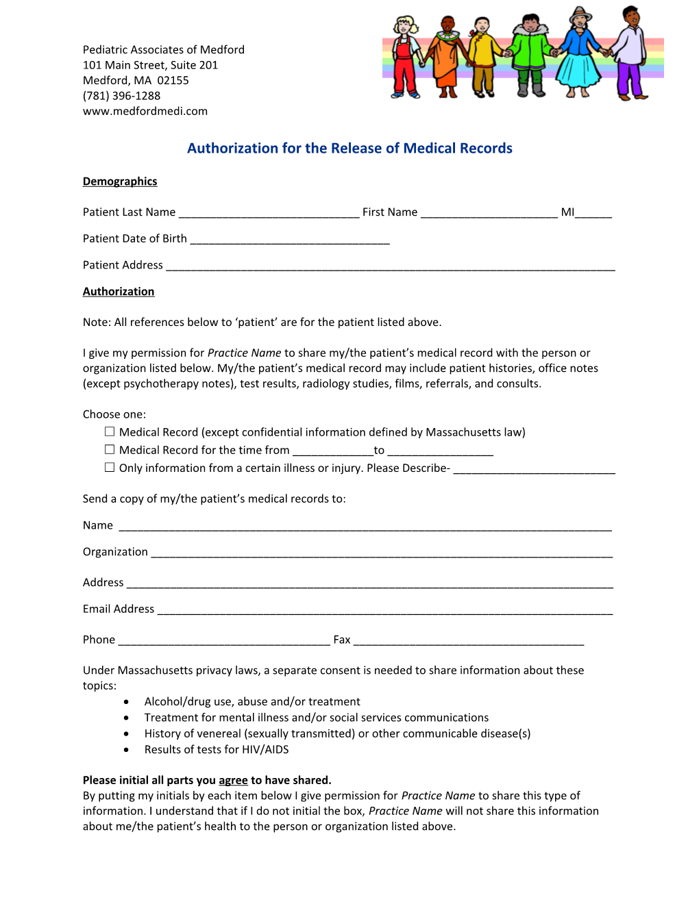 Authorization for the Release of Medical Records