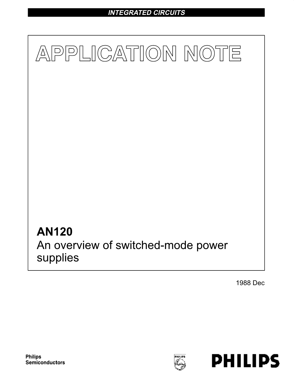 AN120 an Overview of Switched-Mode Power Supplies