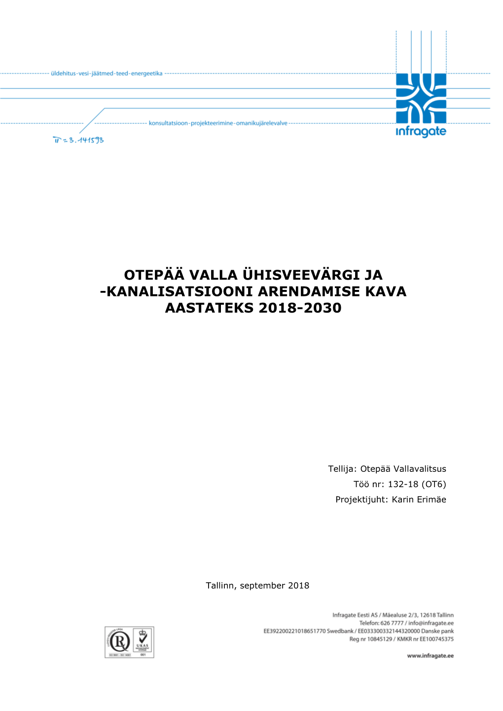 Kanalisatsiooni Arendamise Kava Aastateks 2018-2030