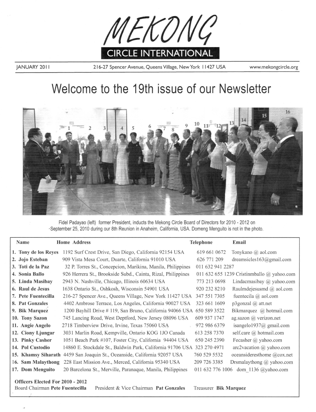 The 19Th Issue of Our Newsletter