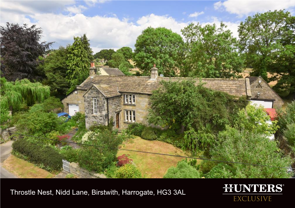 Throstle Nest, Nidd Lane, Birstwith, Harrogate, HG3 3AL