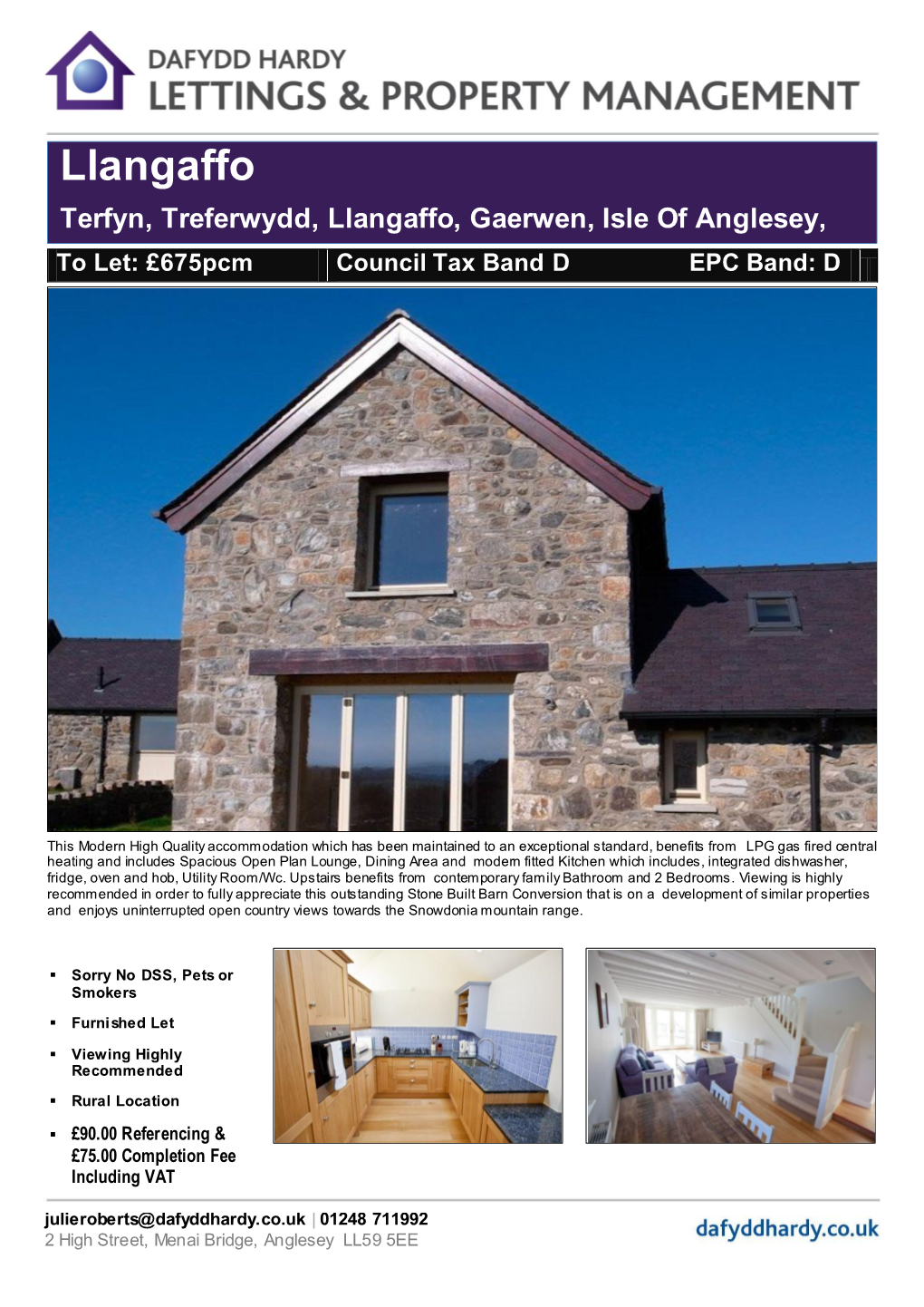 Llangaffo Terfyn, Treferwydd, Llangaffo, Gaerwen, Isle of Anglesey