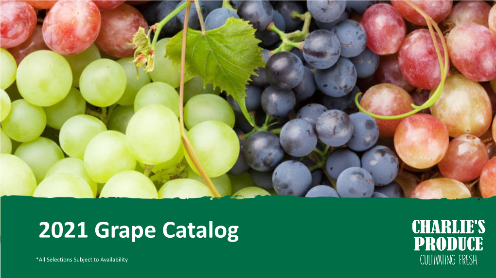 2021 Grape Catalog