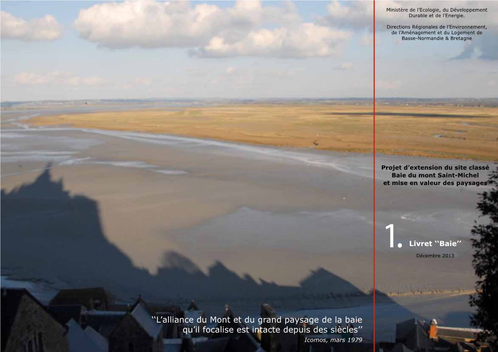 Projet D'extension Du Site Classé Baie Du Mont Saint-Michel Et Mise En