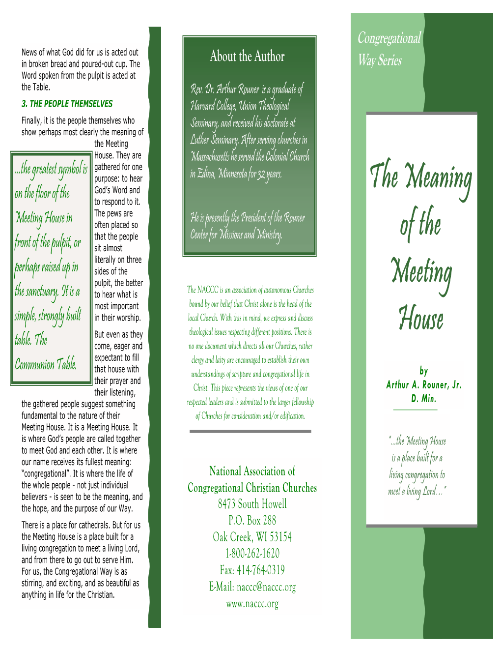 The Meaning of the Meeting House