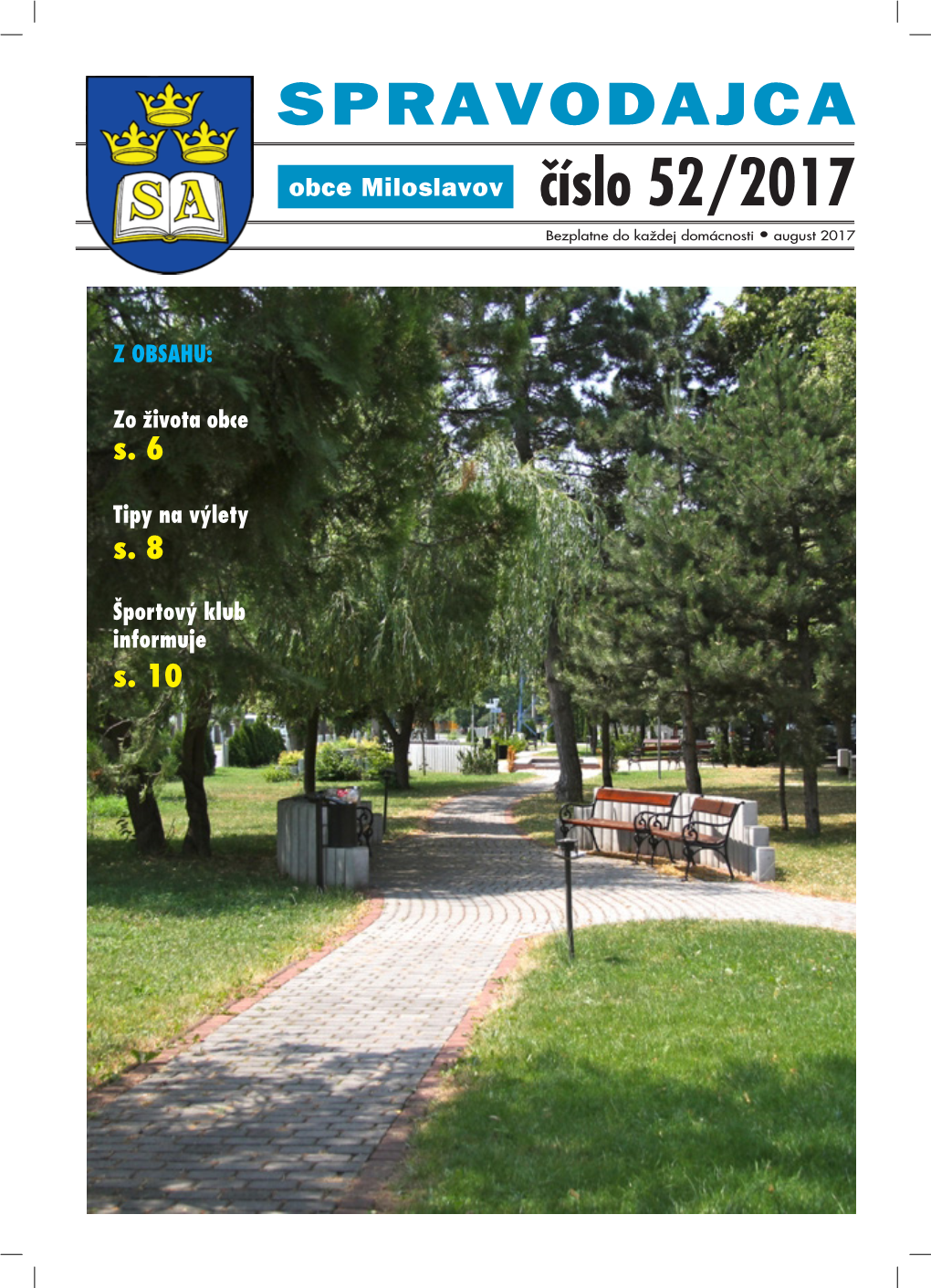 Číslo 52/2017 Bezplatne Do Každej Domácnosti · August 2017