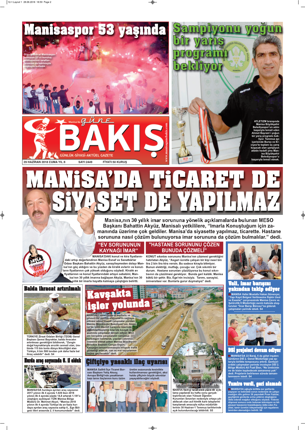 Manisaspor 53 Yaşında