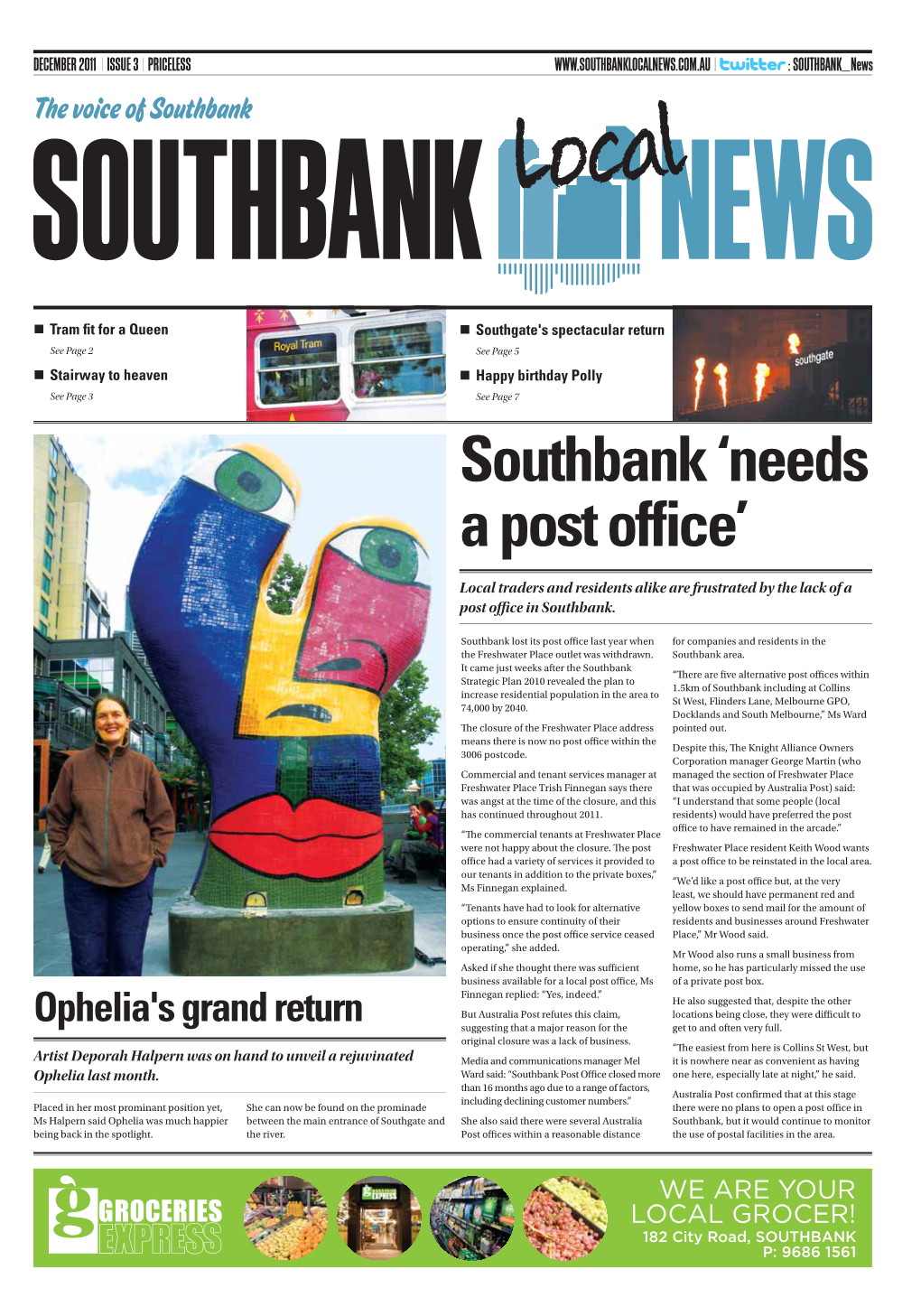 SOUTHBANK LOCAL NEWS ISSUE 03 Season’S Greetings