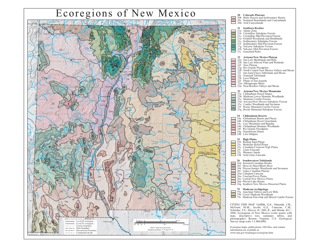 Ecoregions of New Mexico