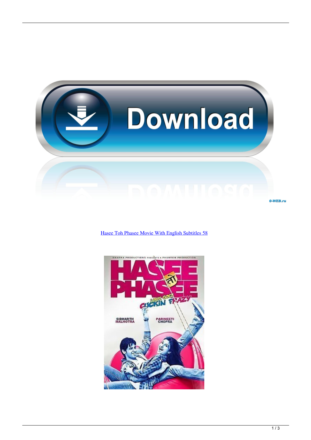 Hasee Toh Phasee Movie with English Subtitles 58