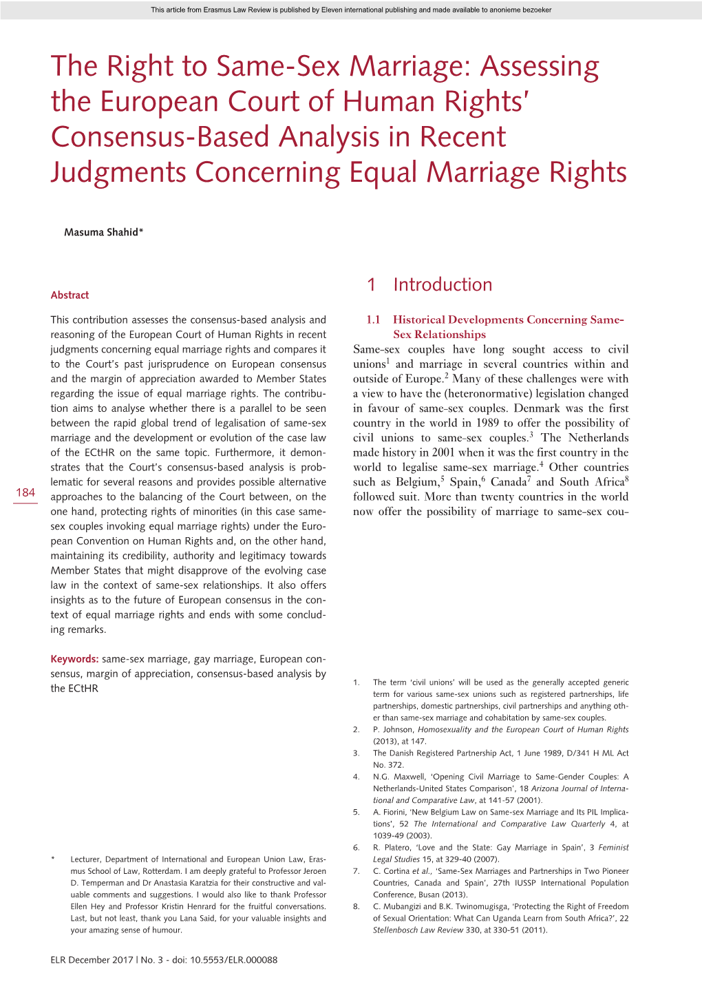 Assessing the European Court of Human Rights' Consensus-Based