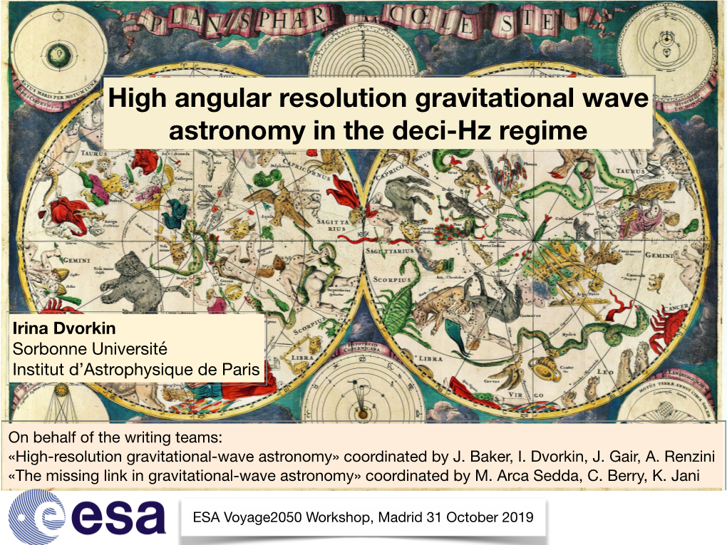 High Angular Resolution Gravitational Wave Astronomy in the Deci-Hz Regime