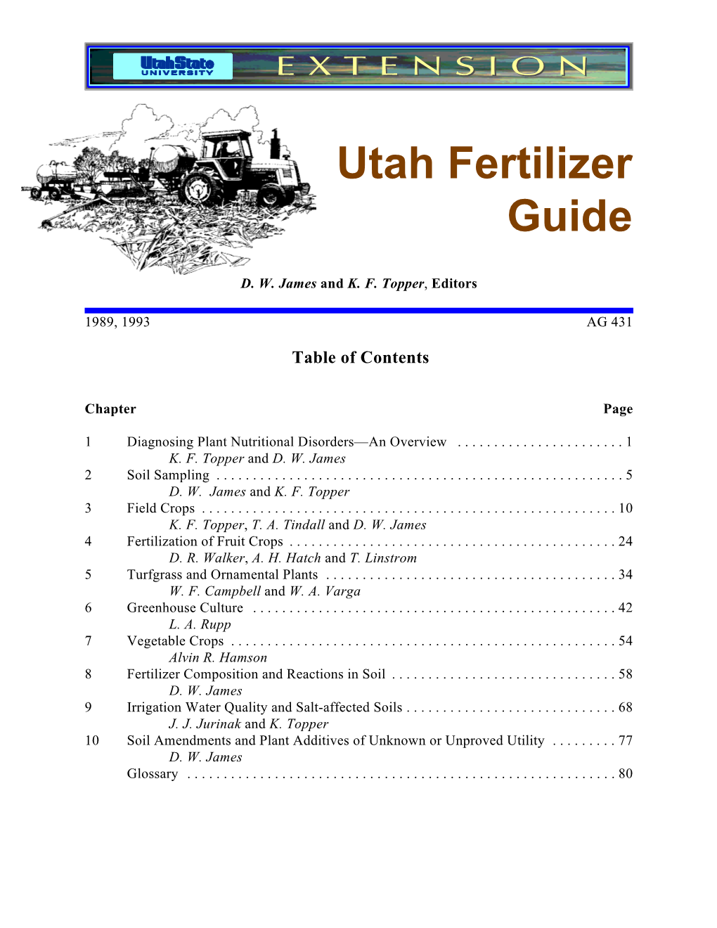 Utah Fertilizer Guide