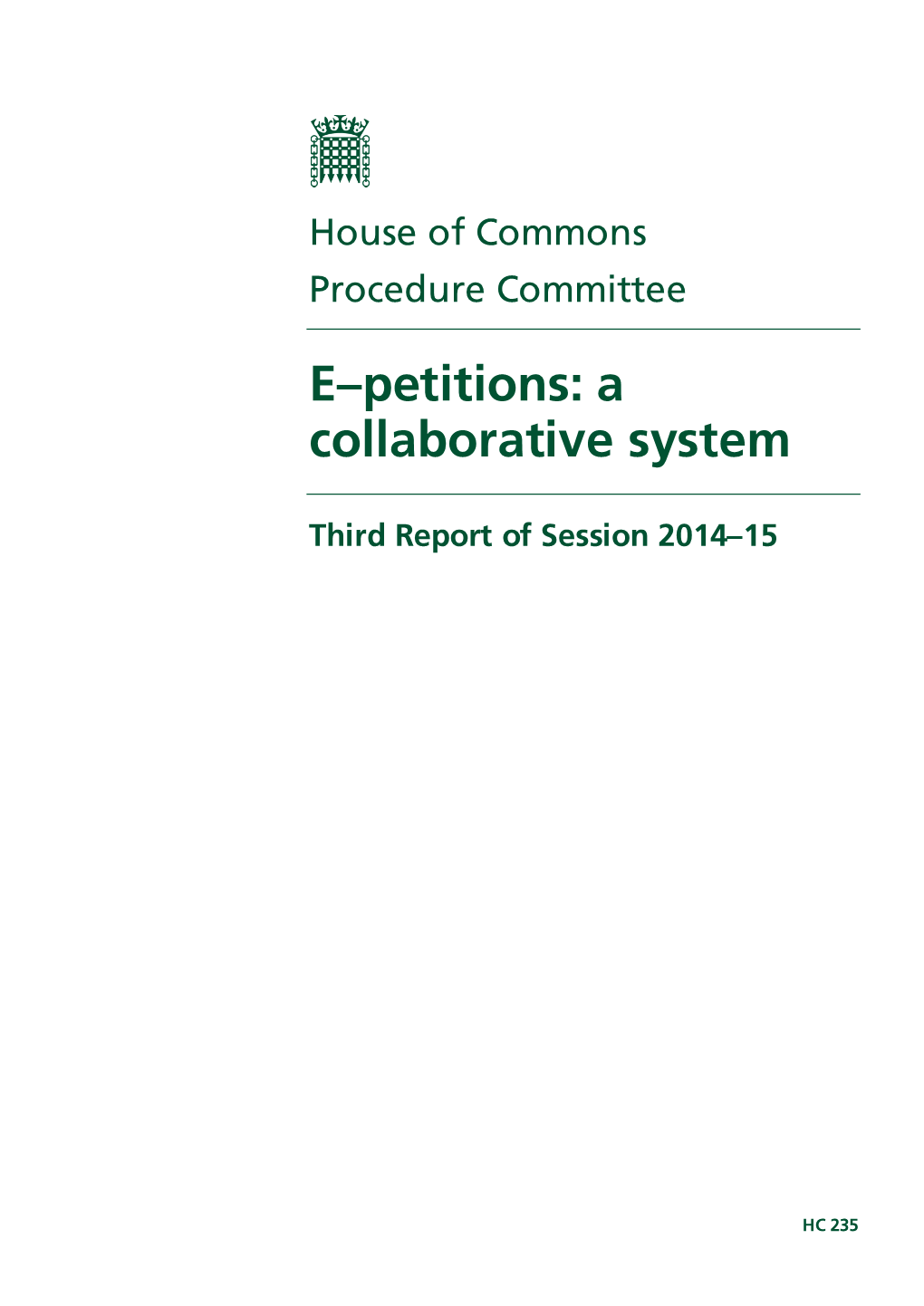 E-Petitions: a Collaborative System 1