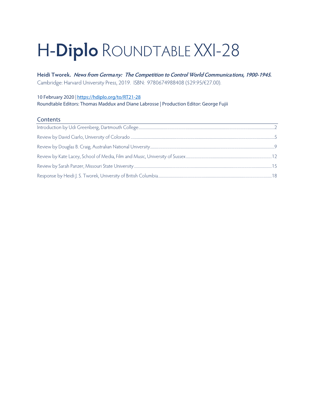 H-Diplo ROUNDTABLE XXI-28