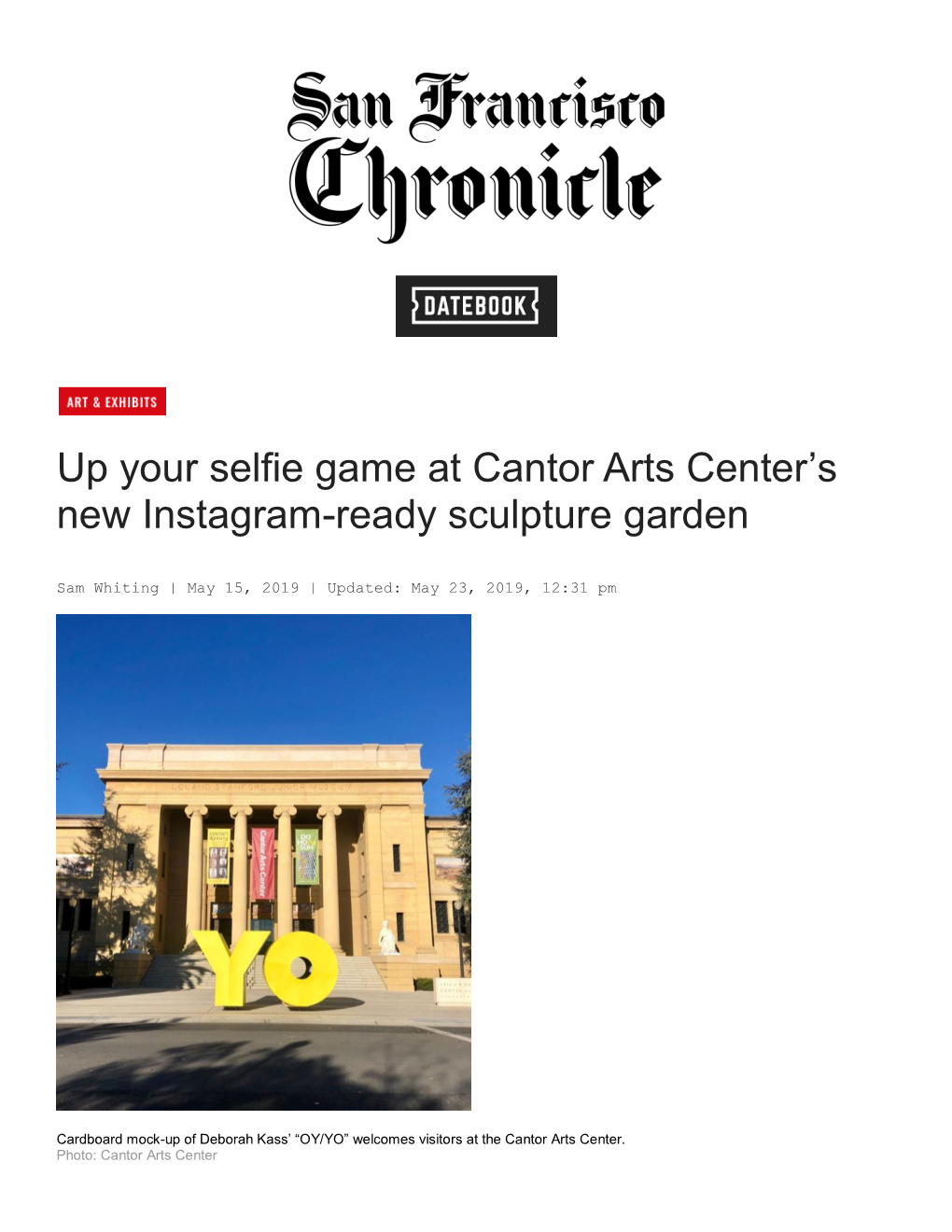 Up Your Selfie Game at Cantor Arts Center's New Instagram-Ready