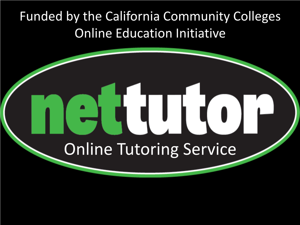 Online Tutoring Service AGENDA